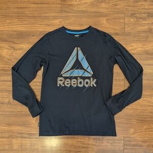 Reebok Boys Navy Long Sleeve Shirt